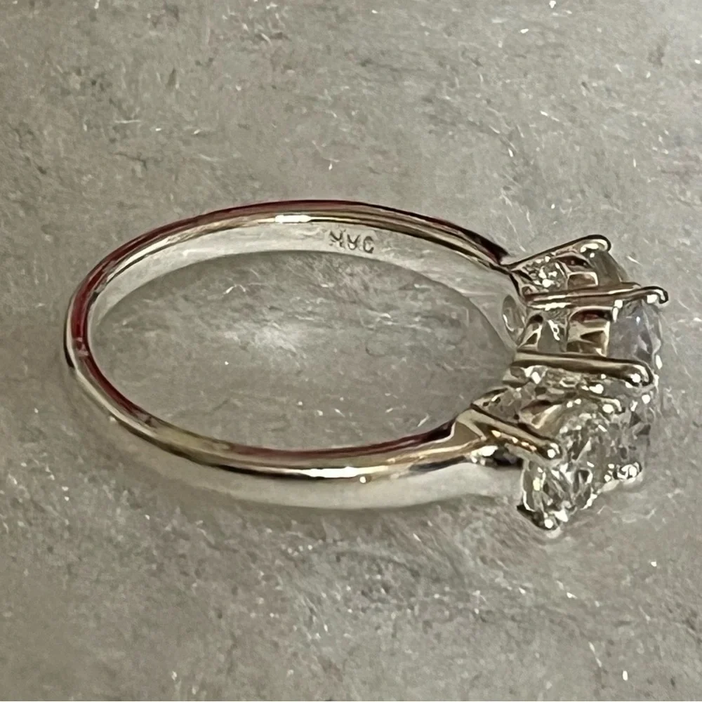 Nataliya V Collister Triple Stone Ring